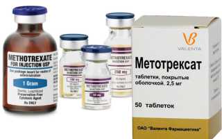 Метотрексат – инструкция по применению