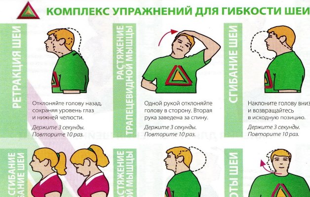 комплекс упражнений при шейном остеохондрозе