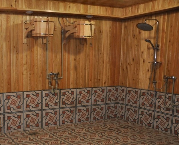 душ после бани